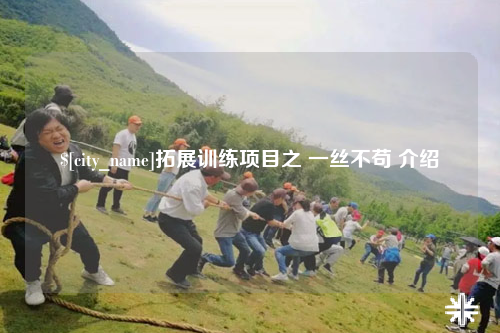 芜湖拓展训练项目之 一丝不苟 介绍